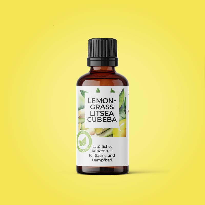 Sauna- & Dampfbadkonzentrat - Lemongras + Litsea Cubeba - NEU++