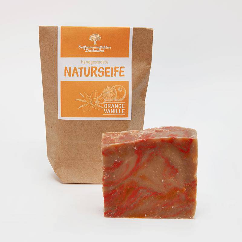 Naturseife - Orange + Vanille.