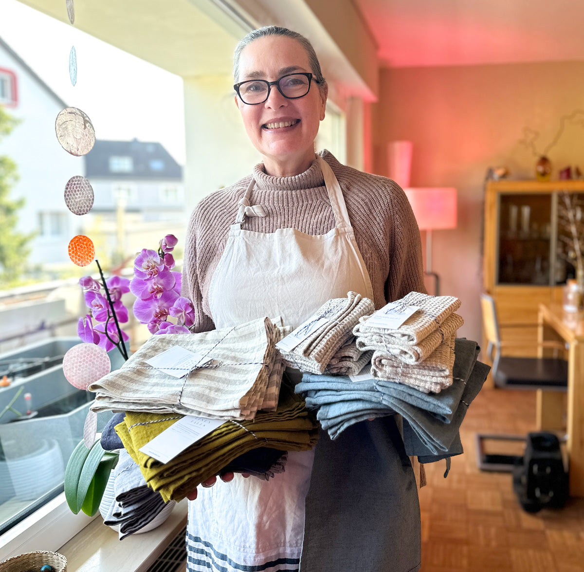 Tücher und Schönes aus Stoffen - für natürliche Eleganz und Gemütlichkeit